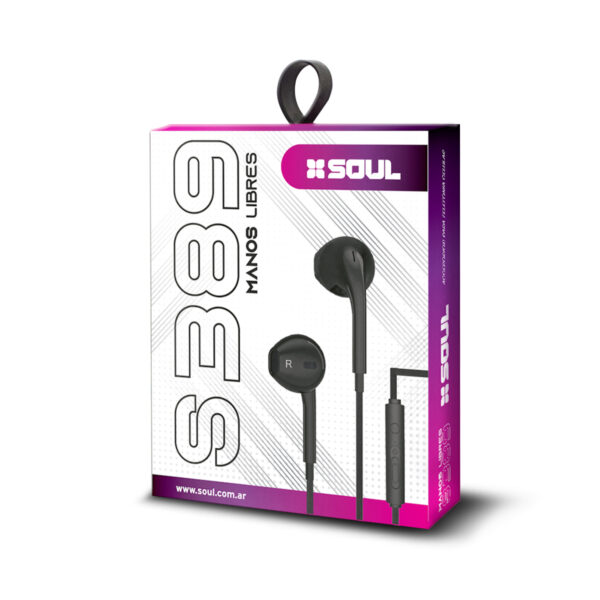 Auricular Manos Libres Soul S389 In-Ear con cable  3.5 mm - Image 9