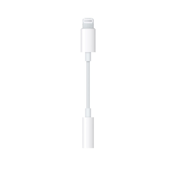 Cable Adaptador Gen Lightning a 3.5 mm Auxiliar Blanco Mini Plug - Image 2