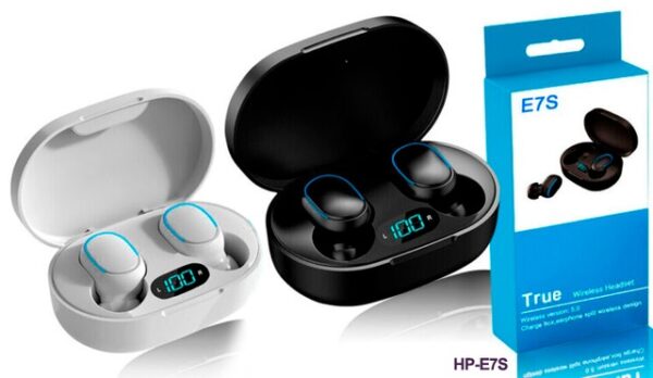 Auricular Inalámbrico TWS True E7S In-Ear bluetooth negro - Image 2