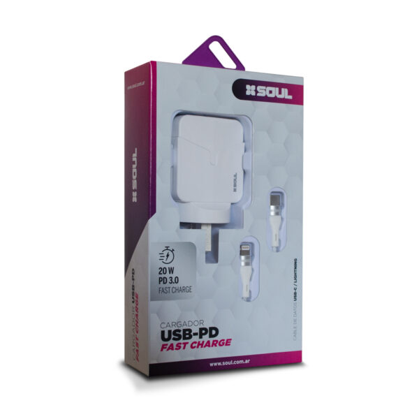 Cargador Viajero Fast Charge Usb + Pd Blanco - Image 4