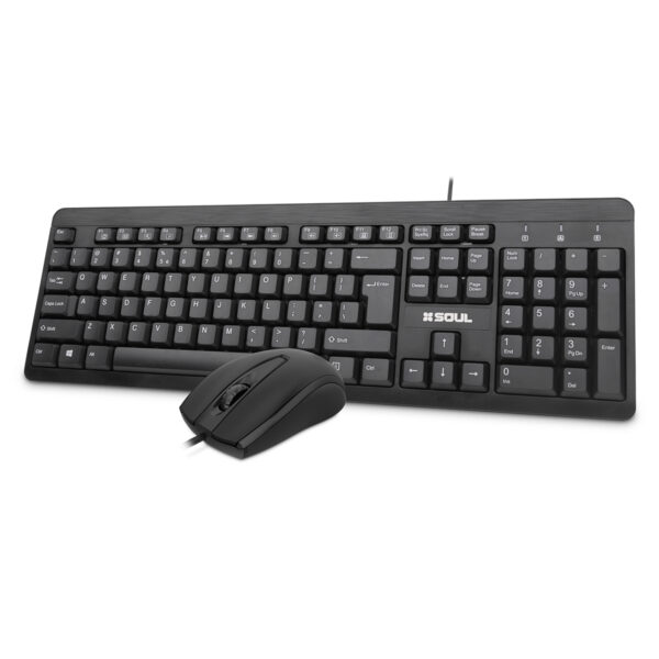 Combo Teclado + Mouse Usb Office Oc100 Negro