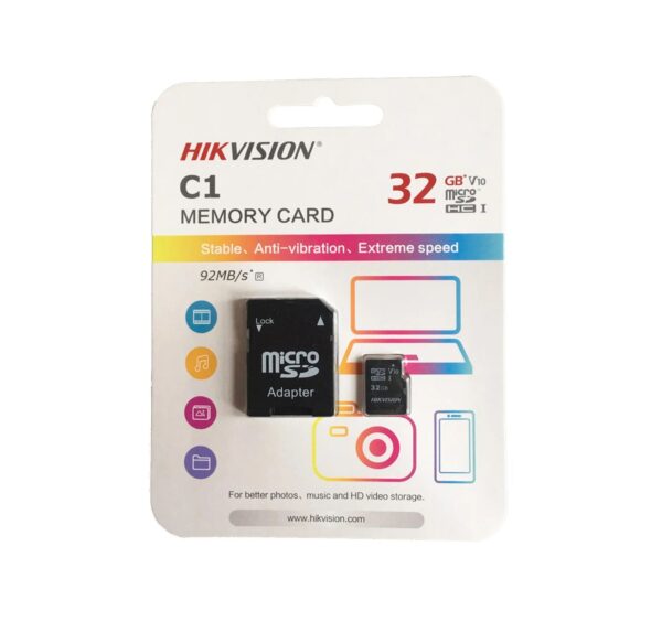 Mem. Hikvision C1 Micro Sd 32 C/Adap Clase 10