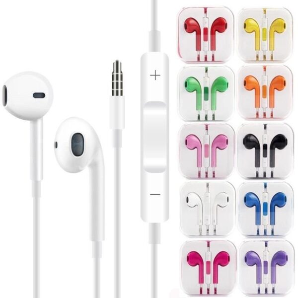 Auricular Manos Libres marca generica airpods colores In-Ear con cable 3.5 mm - Image 2