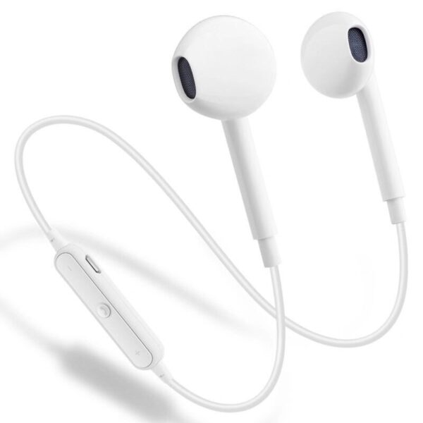 Auricular Inalámbrico S6 blanco bluetooth