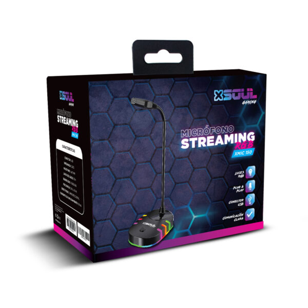 Mic Gamer Soul Streaming Usb Flexible Xmic 10 - Imagen 2