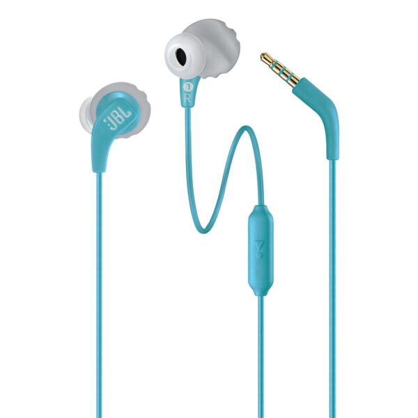 Auricular Manos Libres JBL Endurance Run Teal In-Ear con cable 3.5 mm - Image 2