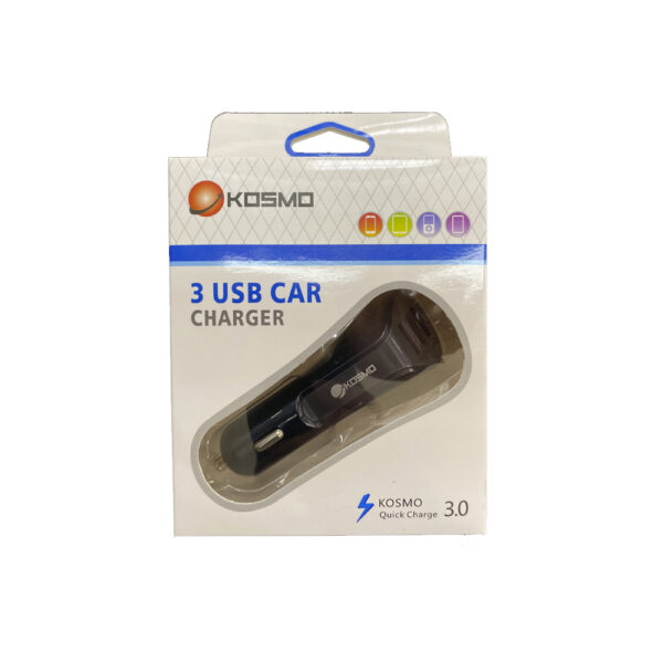 Cargador Auto 3 Usb 7.6A