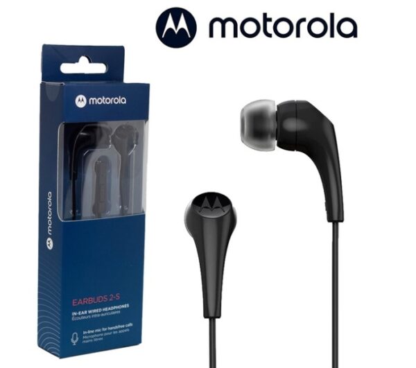 Auricular Manos Libres Motorola Moto 2-S Earbuds In-Ear con cable  3.5 mm - Image 3