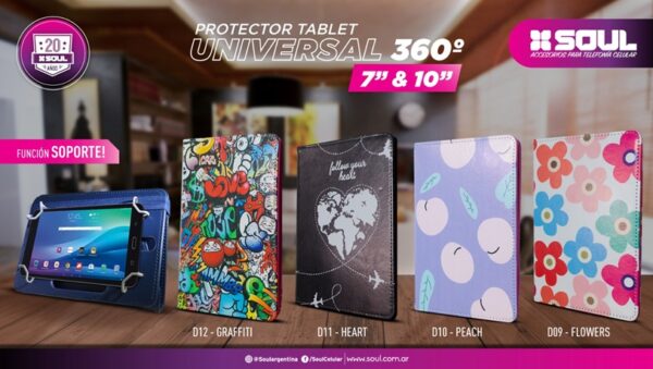 Protector de Tablet 360° Universal 10 Soul Diseños - Image 3