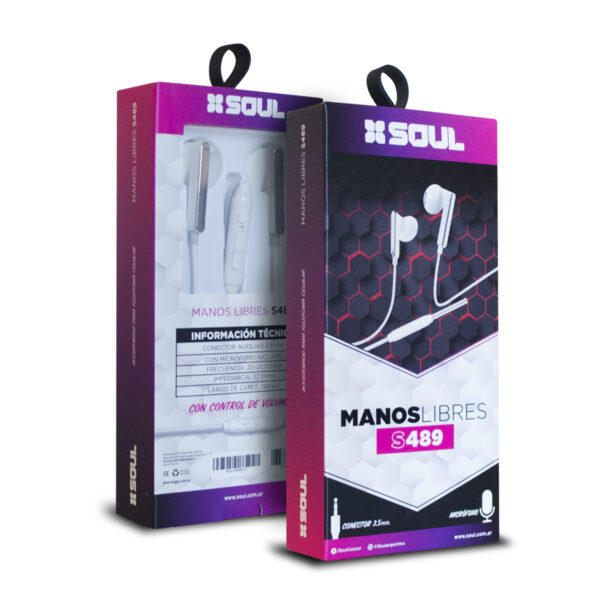 Auricular Manos Libres Soul S489 In-Ear con cable  3.5 mm