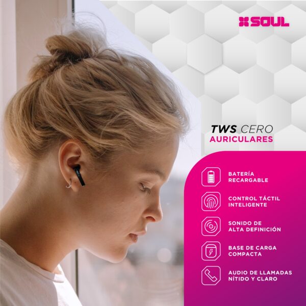 Auricular Inalámbrico TWS 200 Cero Soul In-Ear bluetooth - Image 7