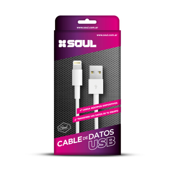 Cable Usb Soul Clasico Micro Usb Lightning Type C 1 Metro