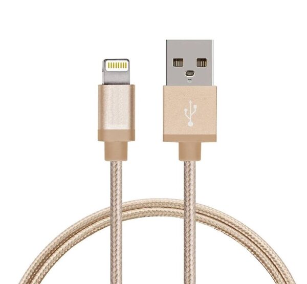 Cable Usb Soul Nylon Lightning Type C Mallado Reforzado 1 Metro