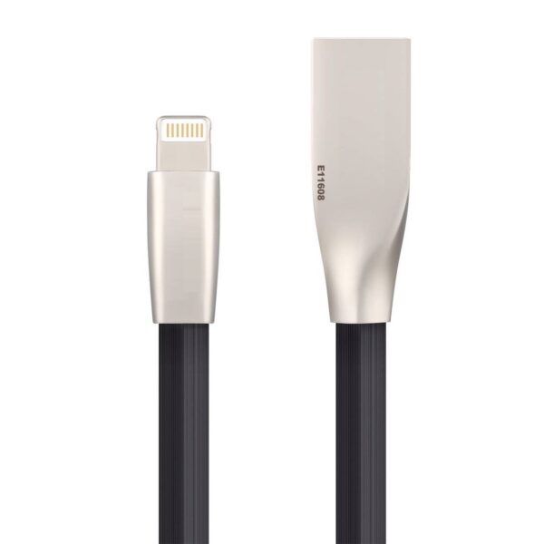 Cable Usb Totu Design Flat 2 en 1 Micro Usb y Lightning en un puerto Plano Reforzado 1 Metro