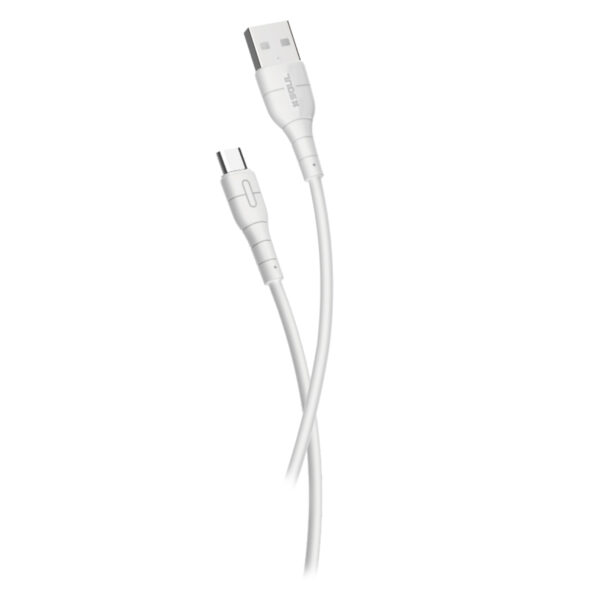 Cable Usb Soul Classic New Blanco Siliconado Reforzado 1 Metro