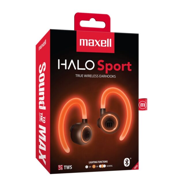 Auricular Inalambrico TWS Maxell Halo Sport Bluetooth con Soporte para la Oreja - Image 2