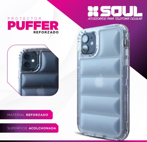 New Protector Ref. Soul Puffer Iphone 15 Rosa