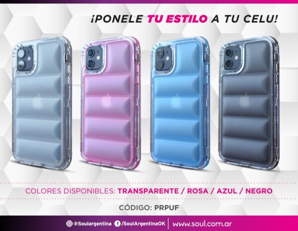 New Protector Ref. Soul Puffer Iphone 15 Rosa - Image 2