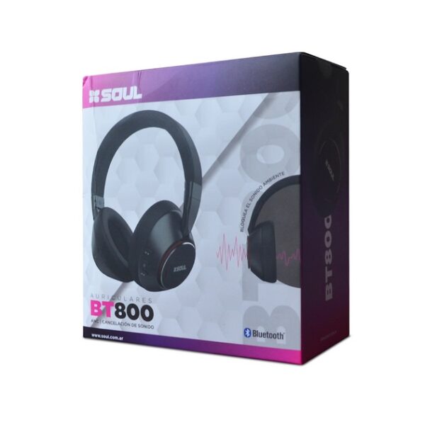 Auricular Bluetooth Vincha Soul BT800 Negro - Image 2