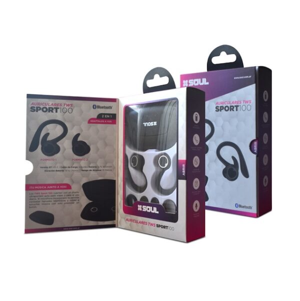 Auricular Bluetooth TWS Soul Sport S100 In Ear Negro - Image 4