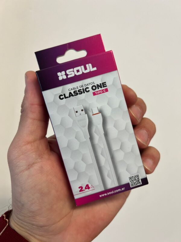 Cable Usb Soul Classic One 1 Metro Blanco