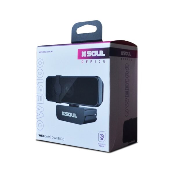 Webcam Usb Soul Full HD con Soporte Negro - Image 2