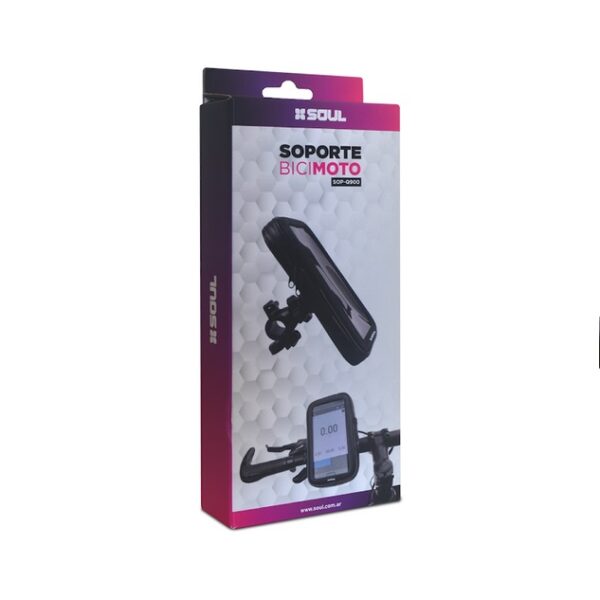 Soporte Soul Q900 Impermeable con Cierre para Bici o Moto - Imagen 2