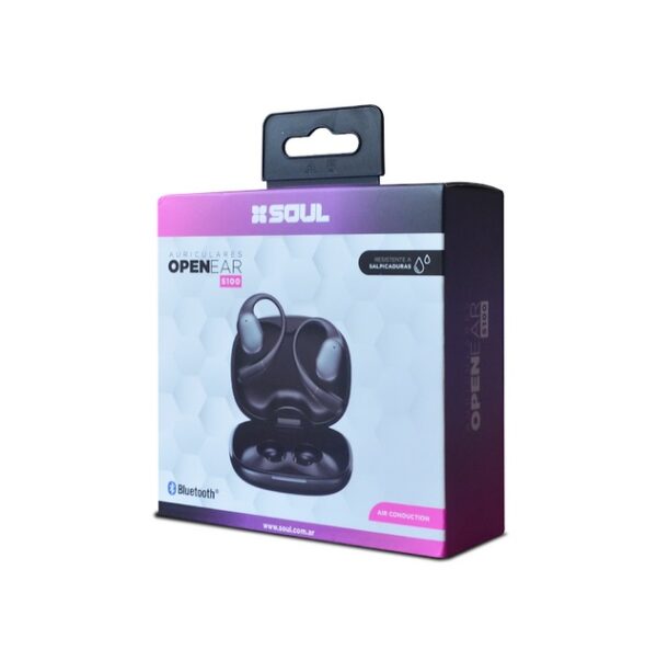 Auricular TWS Soul BT S100 Sport Hook con Soporte - Imagen 5