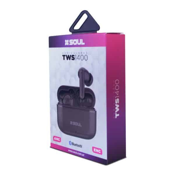 Auriculares Bluetooth Soul Tws 1400 ANC + ENC In Ear - Imagen 3