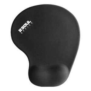 Mouse Pad Soul Office Ergonomico 23 x 19 Negro