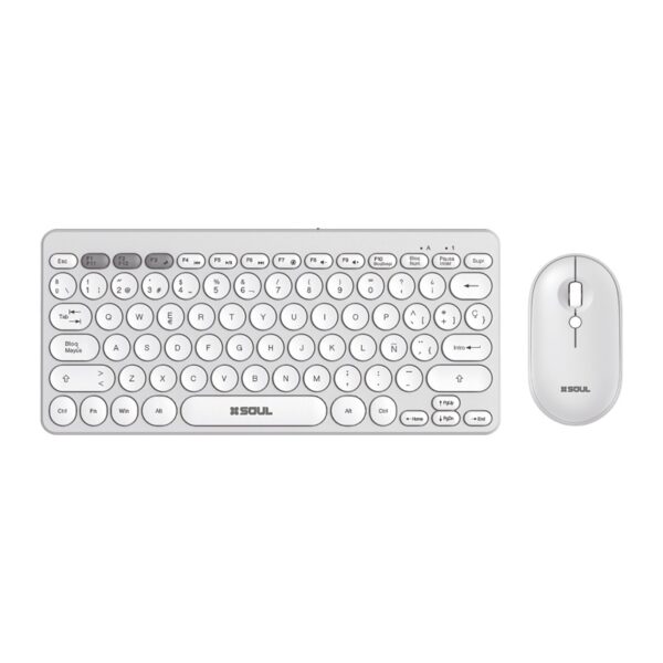 Combo Teclado 80% + Mouse Inalambrico Soul Office OCW200 - Imagen 2