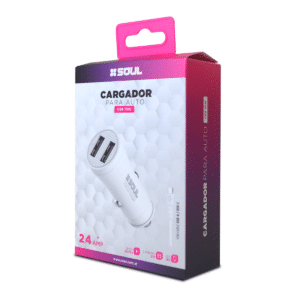 Cargador de Auto Soul Dual USB 2.4A 10W